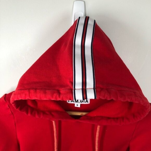 I.AM.GIA Delevingne Red Cropped Hoodie Size Small - Picture 9 of 9
